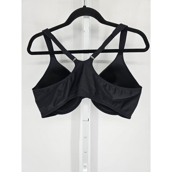 Leading Lady Womens Sz 44C Front Clasp T Shirt Bra Style 5415 Black - Picture 4 of 4